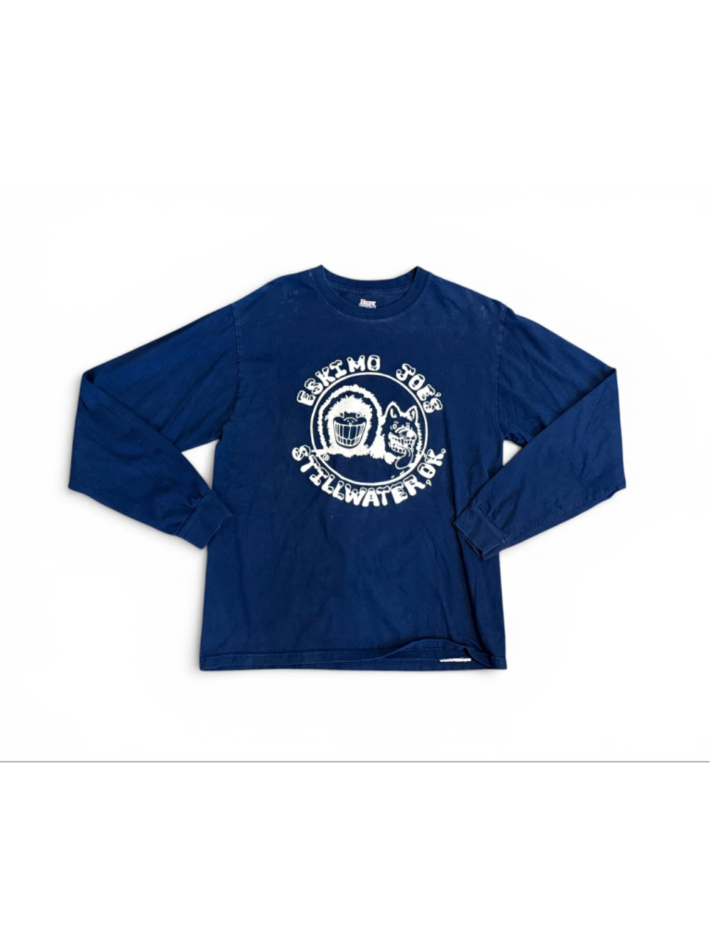 Eskimo Joe’s Stillwater OK Jumpin’ Little Juke Joint Long Sleeve Tee Blue M - Picture 2 of 8